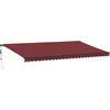 Image de vidaXL - Luifel - automatisch - uittrekbaar - 600x300 - cm - bordeauxrood