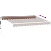 Image de vidaXL - Luifel - automatisch - uittrekbaar - 350x250 - cm - bruin