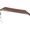 Image de vidaXL - Luifel - automatisch - uittrekbaar - met - LED's - 400x300 - cm - bruin