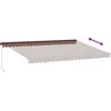 Image de vidaXL - Luifel - handmatig - uittrekbaar - 500x300 - cm - bruin