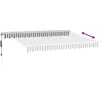 Image de vidaXL - Luifel - automatisch - uittrekbaar - 350x250 - cm - antracietkleur - en - wit