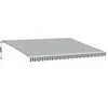 Image de vidaXL - Luifel - automatisch - uittrekbaar - 450x300 - cm - antracietkleur - en - wit