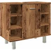 Image de vidaXL - Badkamerkast - 60x32x53,5 - cm - bewerkt - hout - oud - houtkleurig