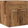 Image de vidaXL - Wastafelkast - 41x38,5x46 - cm - bewerkt - hout - oud - houtkleurig