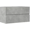 Image de vidaXL - Badkamerwandkast - 80x38,5x45 - cm - bewerkt - hout - betongrijs