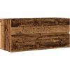 Image de vidaXL - Wastafelkast - 100x38,5x45 - cm - bewerkt - hout - oud - houtkleurig