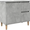 Image de vidaXL - wastafelkast - 65x33x60 - cm - bewerkt - hout - betongrijs