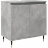 Image de vidaXL - Badkamerkast - 58x33x60 - cm - bewerkt - hout - betongrijs