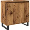 Image de vidaXL - Badkamerkast - 58x33x60 - cm - bewerkt - hout - oud - houtkleurig