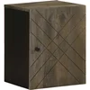 Image de vidaXL - Badkamerkast - wandgemonteerd - 38x33x48 - cm - massief - mangohout - zwart