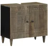 Image de vidaXL - Wastafelkast - 62x33x58 - cm - massief - mangohout