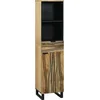 Image de vidaXL - Badkamerkast - Naturel - 38 x 33 x 160 cm - Bewerkt - hout