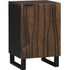Image de vidaXL - Wastafel - kabinet - voor - de - badkamer - met - plank - Walnotenhout