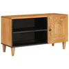 Image de vidaXL - TV - Eenheden - met - plank - Lichtbruin - 80 - x - 33 - x - 46 - cm - Bewerkt - hout