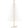 Image de vidaXL - Kerstdecoratie - kerstboom - 210 - cm - massief - grenenhout