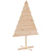 Image de vidaXL - Kerstdecoratie - kerstboom - 150 - cm - massief - hout