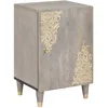 Image de vidaXL - Badkamerkast - Grijs - 38 - x - 33 - x - 58 - cm - Massief - Mango - Hout