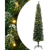 Image de vidaXL - Kunstkerstboom - smal - met - 150 - LED's - 150 - cm