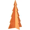 Image de vidaXL - Kerstdecoratie - kerstboom - 80 - cm - massief - grenenhout - wasbruin