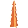 Image de vidaXL - Kerstdecoratie - kerstboom - 112 - cm - massief - grenenhout - wasbruin