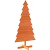 Image de vidaXL - Kerstdecoratie - kerstboom - 150 - cm - massief - grenenhout - wasbruin