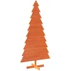 Image de vidaXL - Kerstdecoratie - kerstboom - 180 - cm - massief - grenenhout - wasbruin
