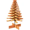 Image de vidaXL - Kerstdecoratie - kerstboom - 100 - cm - massief - grenenhout - wasbruin