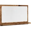 Image de vidaXL - Badkamerspiegelkast - 60x11x37 - cm - bewerkt - hout - oud - houtkleurig