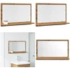 Image de vidaXL - Badkamerspiegelkast - 60x11x37 - cm - bewerkt - hout - artisanaal - eiken
