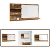 Image de vidaXL - Badkamerspiegelkast - 90x11x45 - cm - bewerkt - hout - oud - houtkleurig