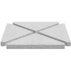 Image de vidaXL - Parasolvoetplaten - 4 - st - driehoekig - 14 - kg - graniet - grijs