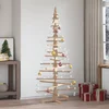 Image de vidaXL - Kerstdecoratie - kerstboom - 180 - cm - massief - grenenhout