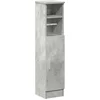 Image de vidaXL - Badkamerkast - met - rolhouder - 20,5x22x90 - cm - betongrijs