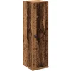 Image de vidaXL - Badkamerkast - met - rolhouder - 20,5x22x72 - cm - oud - houtkleurig