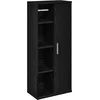 Image de vidaXL - Badkamerkast - met - rolhouder - 39x22x90 - cm - zwart