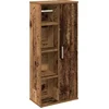 Image de vidaXL - Badkamerkast - met - rolhouder - 39x22x90 - cm - oud - houtkleurig