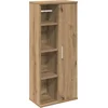 Image de vidaXL - Badkamerkast - met - rolhouder - 39x22x90 - cm - artisanaal - eikenkleur