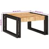 Image de vidaXL - Badkamerrek - 40 - x - 50 - x - 23 - cm - Massief - mangohout - en - ijzer