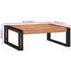 Image de vidaXL - Badkamerrek - voor - Bruin - 65 - x - 50 - x - 23 - cm - Massief - Acacia - Hout