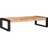 Image de vidaXL - Badkamerrek - 100 - x - 50 - x - 23 - cm - Massief - mangohout - en - ijzer