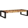 Image de vidaXL - Badkamerrek - 100 - x - 50 - x - 23 - cm - Massief - mangohout - en - ijzer