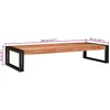 Image de vidaXL - Badkamerrek - voor - Bruin - 120 - x - 50 - x - 23 - cm - Massief - Acacia - Hout