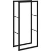 Image de vidaXL - Haardhoutrek - 55x30x116 - cm - staal - zwart