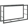 Image de vidaXL - Haardhoutrek - 110x30x61 - cm - staal - zwart