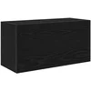 Image de vidaXL - Badkamerwandkast - 60x25x30 - cm - bewerkt - hout - zwart