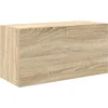 Image de vidaXL - Badkamerwandkast - 60x25x30 - cm - bewerkt - hout - sonoma - eikenkleurig