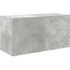 Image de vidaXL - Badkamerwandkast - 60x25x30 - cm - bewerkt - hout - betongrijs