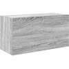Image de vidaXL - Badkamerwandkast - 60x25x30 - cm - bewerkt - hout - grijs - sonoma - eiken