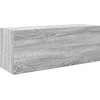 Image de vidaXL - Badkamerwandkast - 80x25x30 - cm - bewerkt - hout - grijs - sonoma - eiken