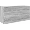 Image de vidaXL - Badkamerwandkast - 80x25x40 - cm - bewerkt - hout - grijs - sonoma - eiken